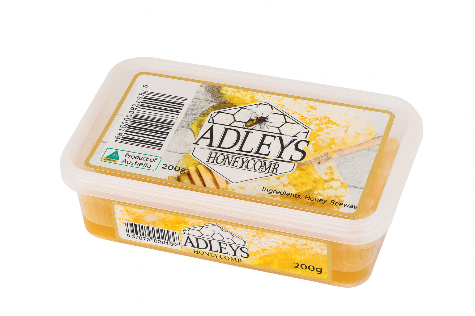 Adley's Honeycomb packaging on a white background